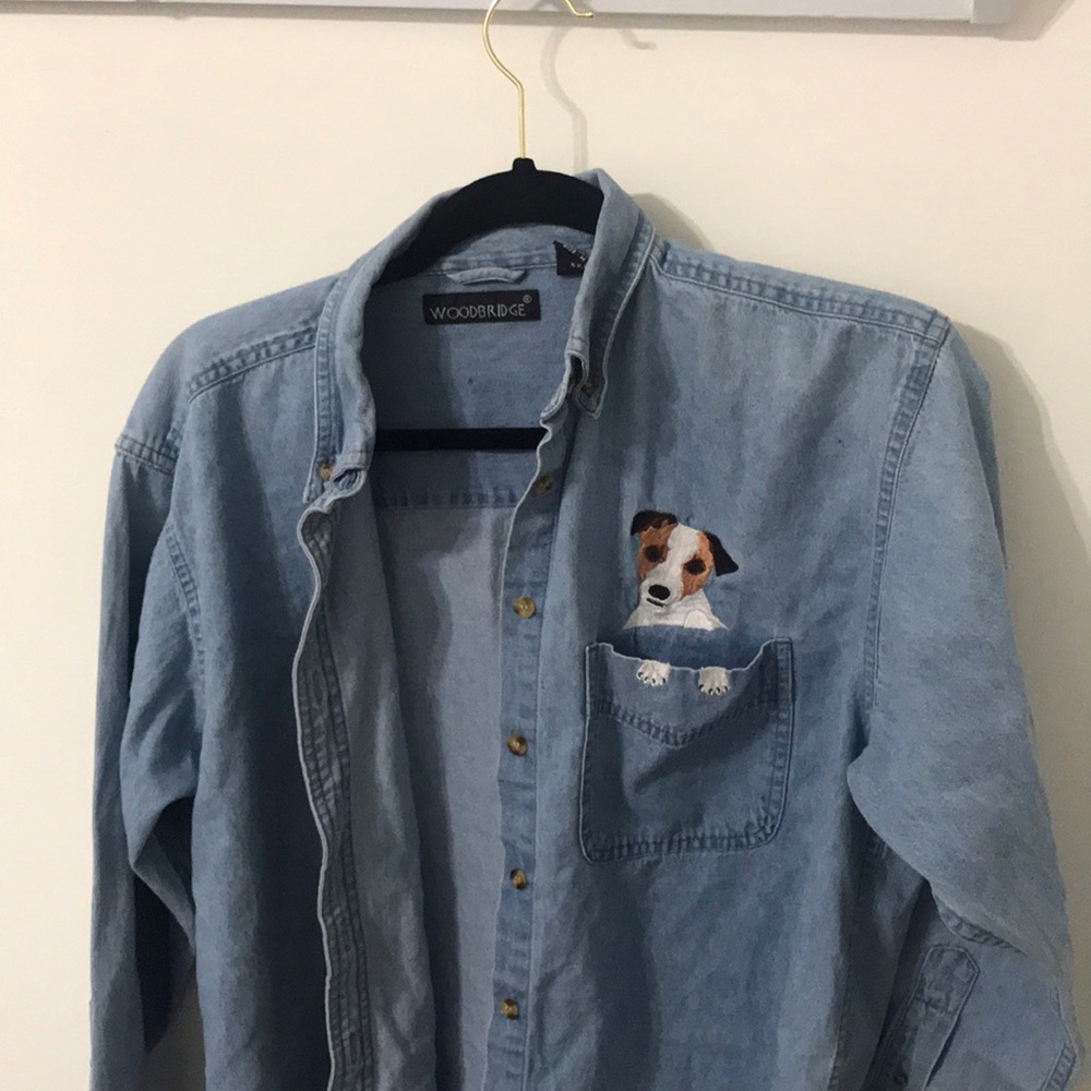 Doggy jean flannel 🥺